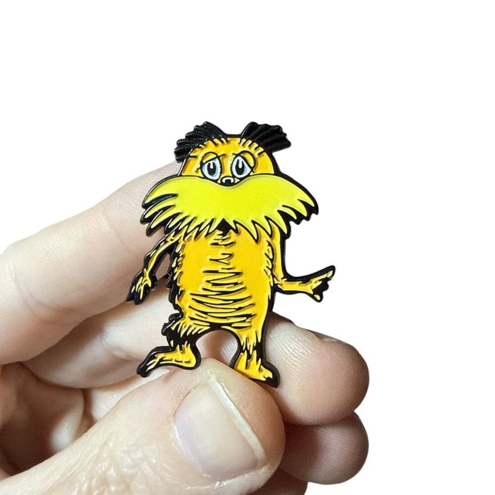 Dr. Seuss The Lorax Enamel Lapel Pin Badge Teacher Pin